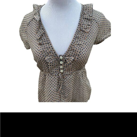 COPY - J CREW Pineapple Print Blouse - Picture 2 of 10